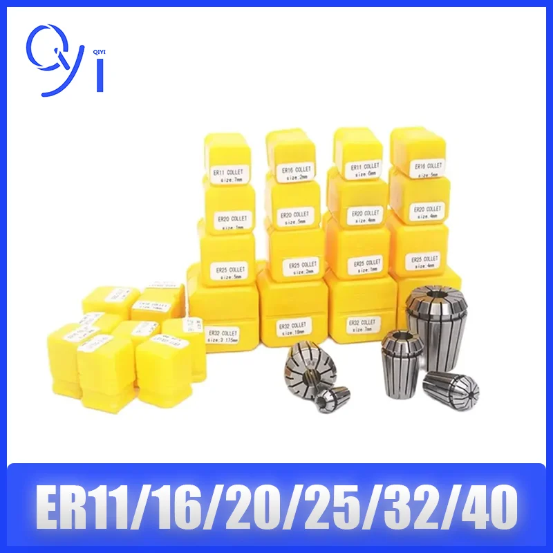 ER11 ER16 ER20 ER25 ER32 ER40 Precision Spring Collet Chuck 0.015mm for CNC Milling Tool Holder Engraving Machine Spindle Motor listed by on AliExpress