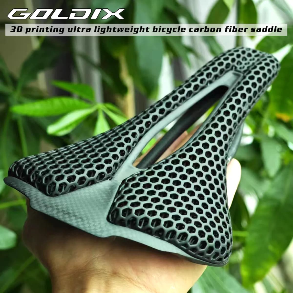 GOLDIX 3D Printing Bicycle Carbon Saddle Ultra Light Highway MTB Racing Saddle Bicycle Cushion Bicycle Seat Accessories listed by on AliExpress