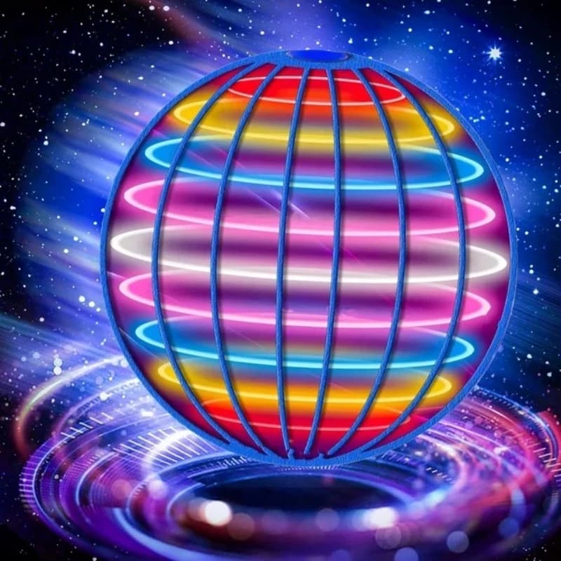 Flying Ball Boomerang Flyorb Magic With LED Lights Drone Hover Ball Fly Nova Orb Flying Spinner Fidget Toys Children Gift listed by on AliExpress