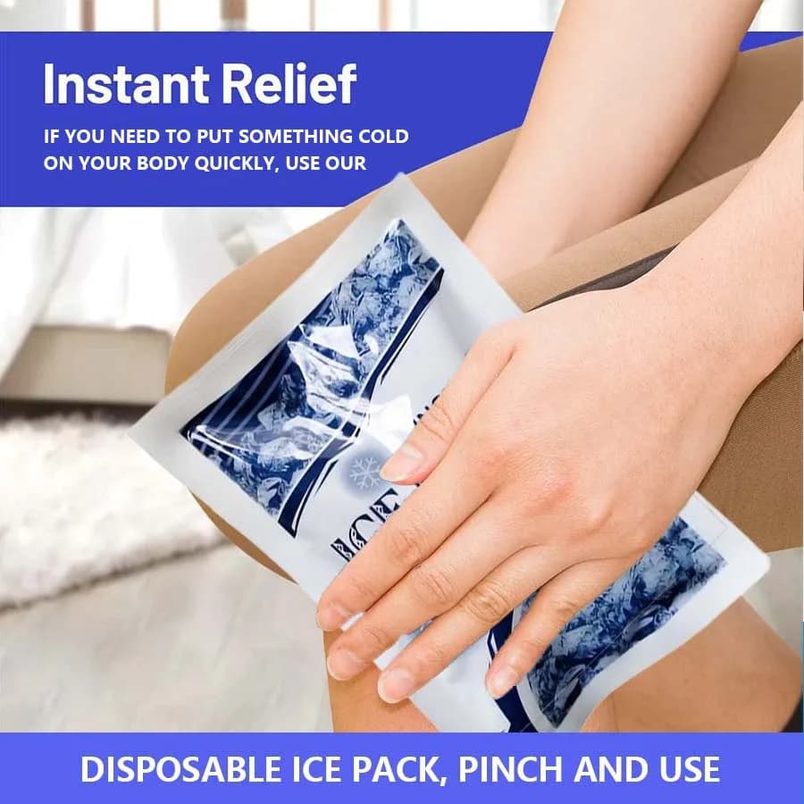 Instant Cold Pack Disposable Ice Packs for Injuries Swelling Inflammation Muscle Strains Sprains Perfect for First aid Kit listed by on AliExpress