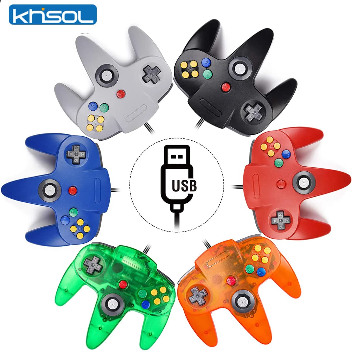 N64 Controller Classic USB Wired Remote Gamepad Gaming Joystick Accessories Classic 64 Console Retro Games For Mac Computer PC listed by on AliExpress